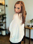 Soft & Sophisticated Ivory Knit Dolman Cardigan