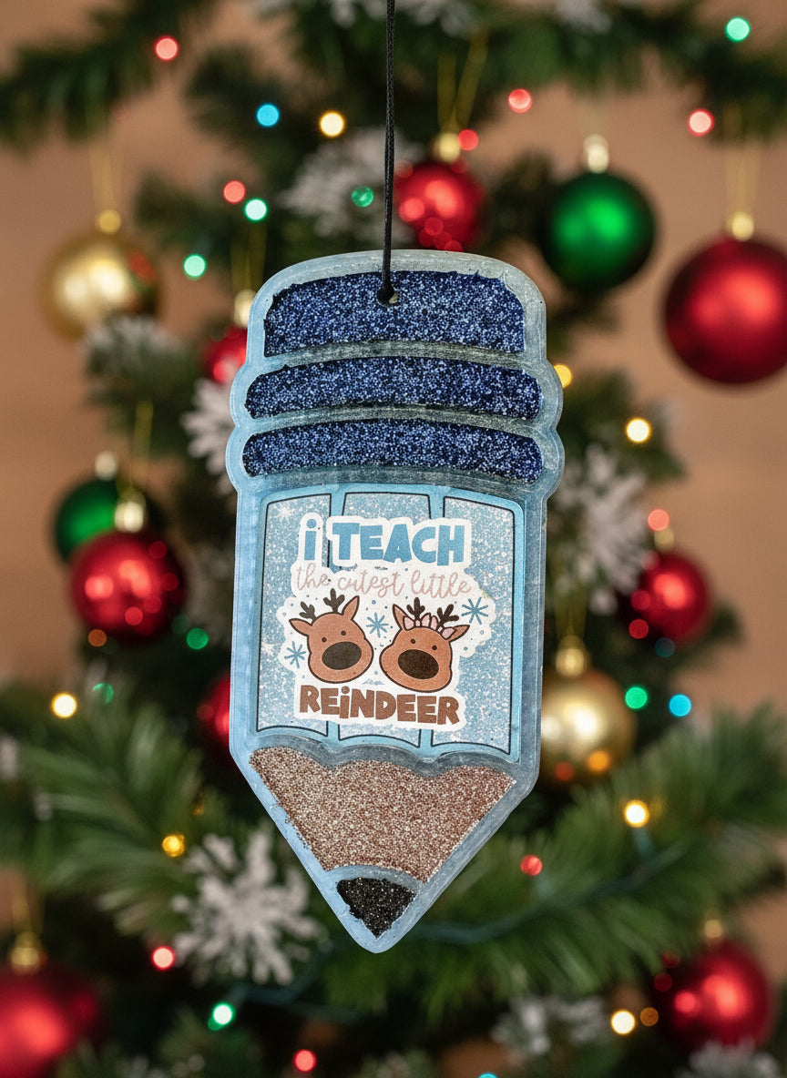 Freshie- Holiday Teacher Pencil