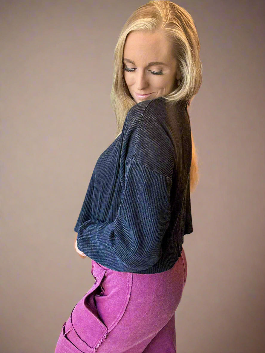 The Rebel Waffle Top
