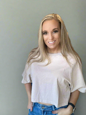 Dark Taupe Crop