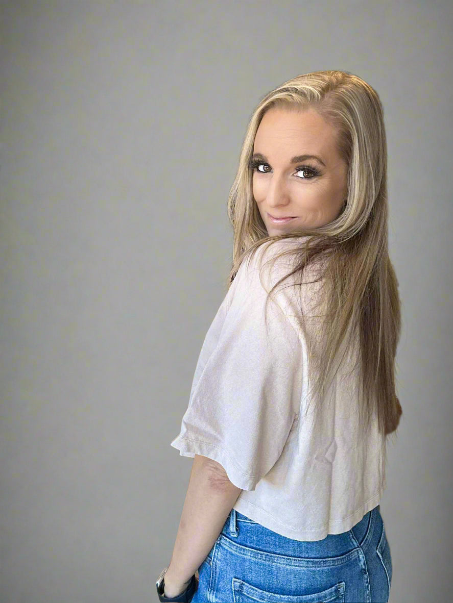 Dark Taupe Crop