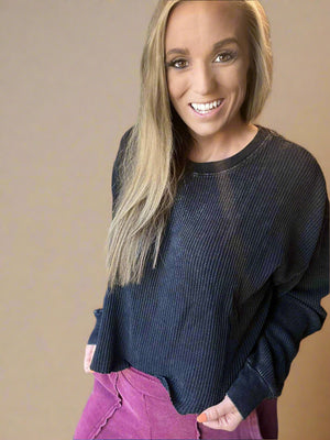 The Rebel Waffle Top