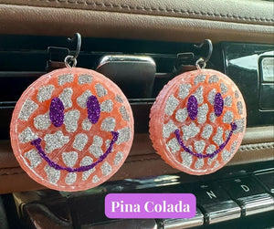 Freshie- Happy Cheetah Face Vent Clip Set