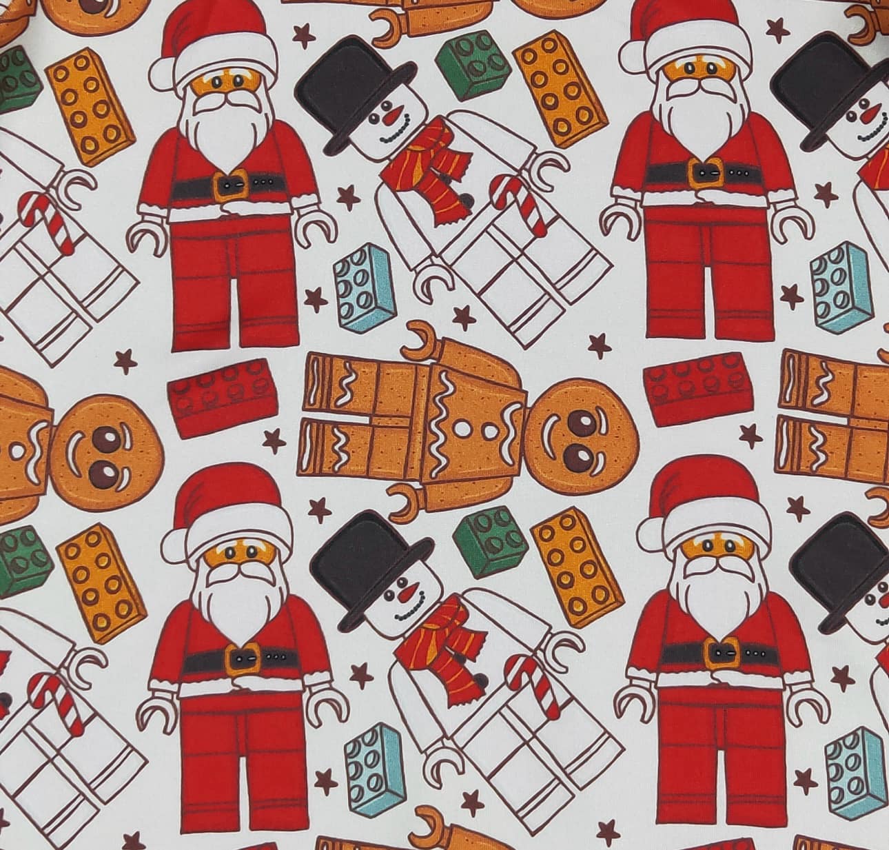 Building Block Santa Boy Romper