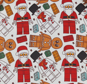 Building Block Santa Boy Romper