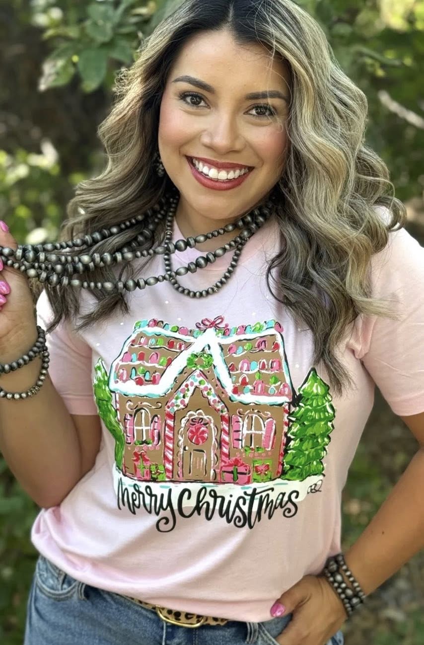 Callie Ann Gingerbread House Tee