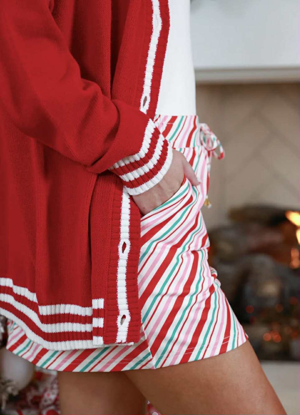 Candy Cane Stripes Skort