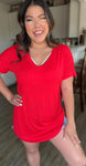 Celeste Buttery Soft Top- Red