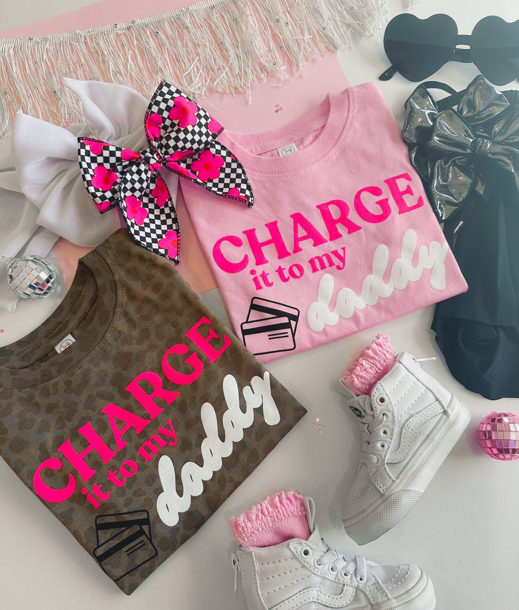 Charge it to My Daddy Leopard Tee