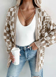 Checkered Cardigan