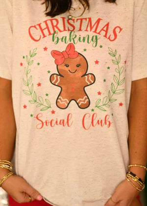 Christmas Baking Social Club Tee