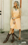 Clementine Ribbed V-Neck Dress