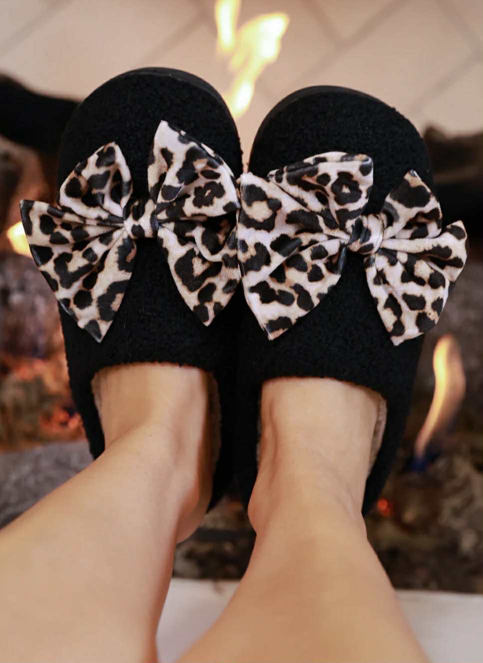 Cozy Bow Slippers