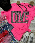 Youth Funky Checkered Love Tee