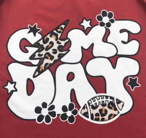 Game Day Raglan- Crimson