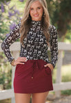 Keigan Mesh Top- Bows