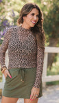Keigan Mesh Top- Leopard