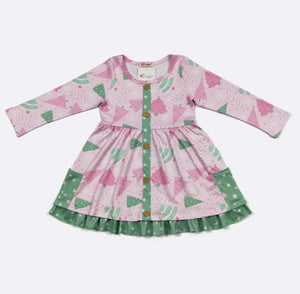 Pink Evergreen Dress