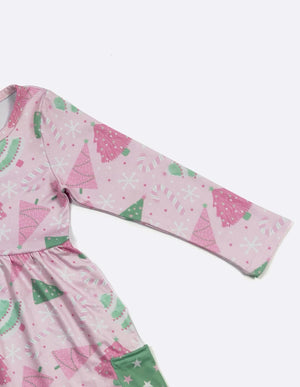 Pink Evergreen Dress