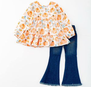 Pumpkin Plaid Set