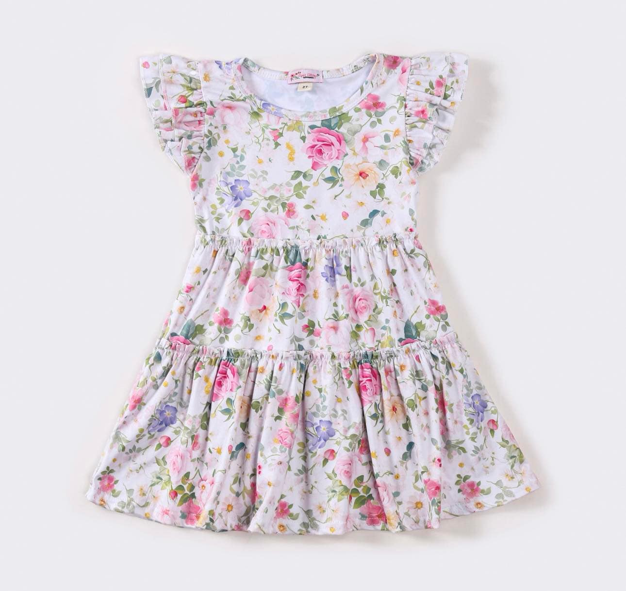 Rose Vine Girls Twirl Dress