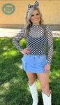 Round the Track Mesh Top