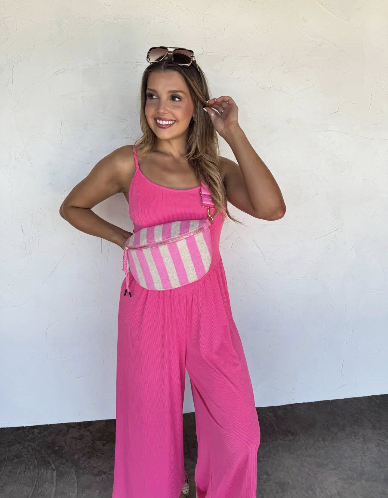 Stripe Terry Bum Bag