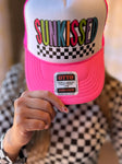 Sunkissed Neon Pink & White Hat