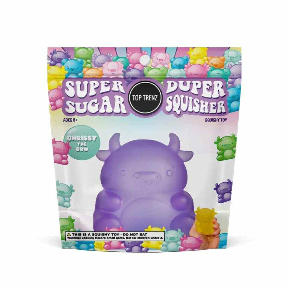 Super Duper Sugar Squishier Toy -Highland Cow