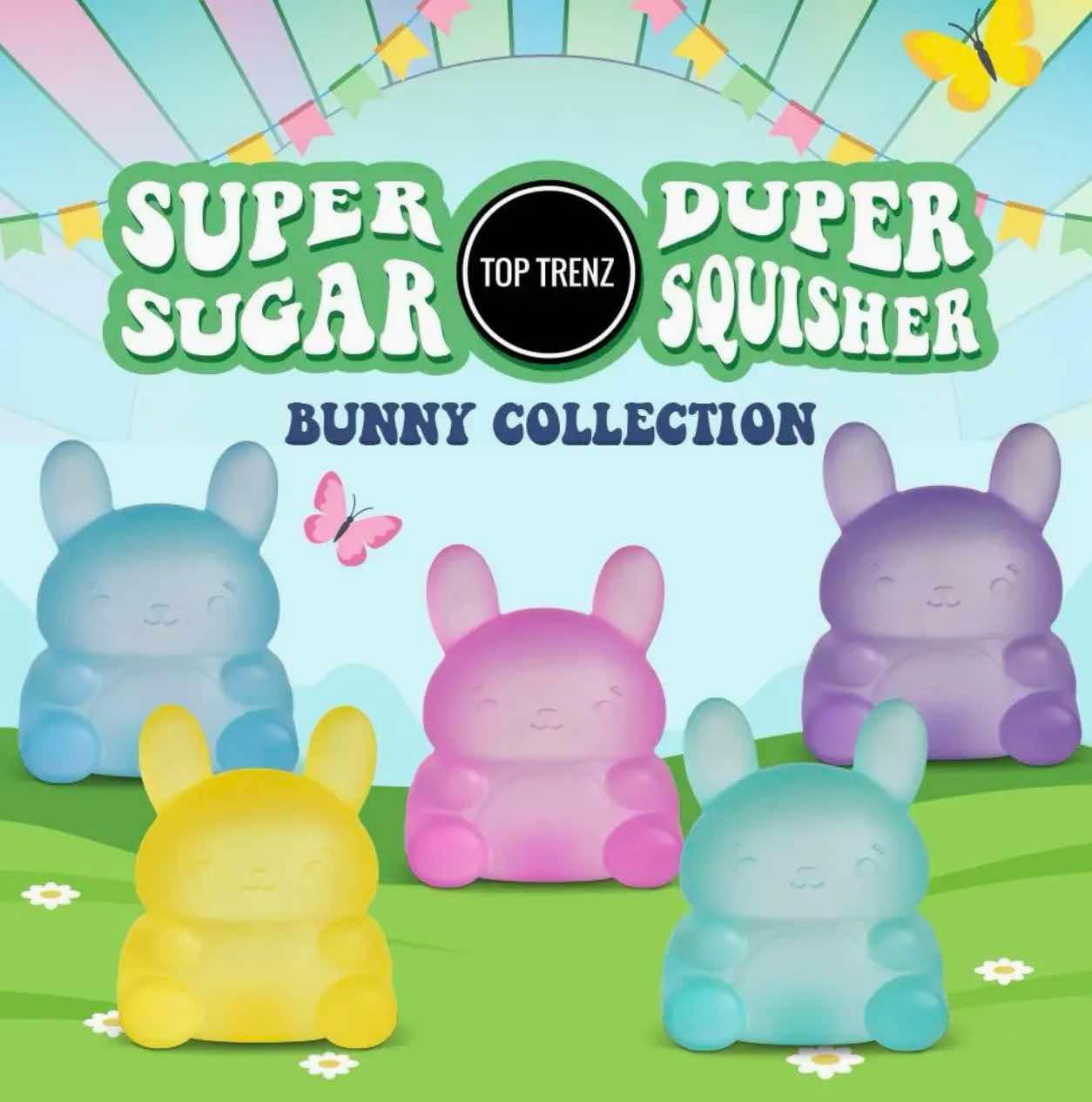 Super Duper Sugar Squisher Toy -  Bunny