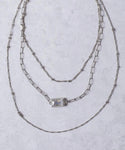Too Cool for You Silver Linked Layered Chain Necklace