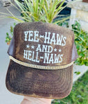 Yee Haws and Hell Naws Trucker Hat