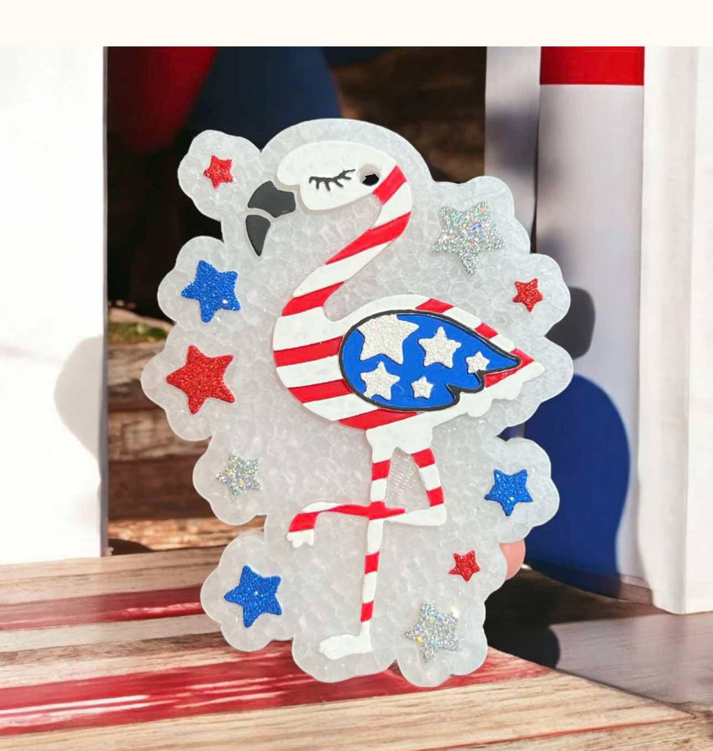Freshie- Red, White, and Flamingo